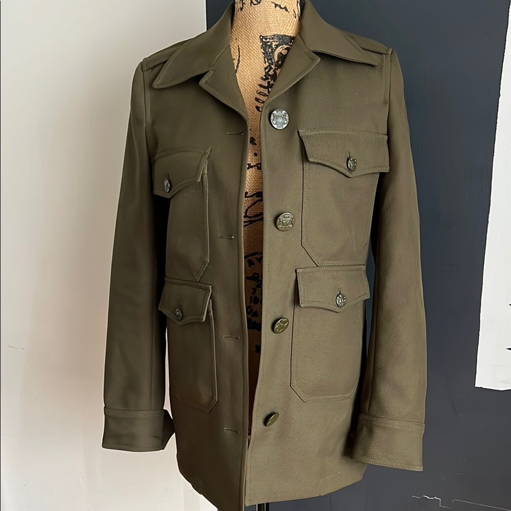 Stella McCartney Olive Military Style Jacket